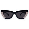 LAFAYETTE - Gloss Black Light Tan Splice w. Rose Gold Metal / Black Lens