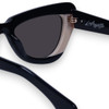 LAFAYETTE - Gloss Black Light Tan Splice w. Rose Gold Metal / Black Lens