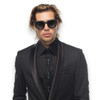 ADCC - Matte to Gloss Black w. Inverted Crosses / Black Gradient Lens