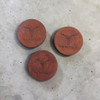 Vaudeville Leather Coasters - Brown