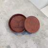 Vaudeville Leather Coasters - Brown