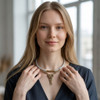 Vaudeville Collar - White leather