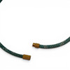 Vaudeville Collar - Turquoise Snake Leather