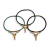 Vaudeville Collar - Blue Snake Leather