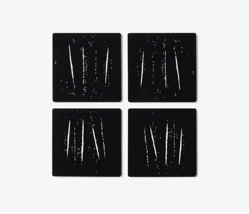 The Night You Left Black Coasters