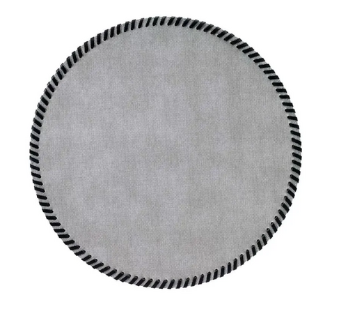 Whipstich Placemat - Grey Whipstich Placemat - Grey