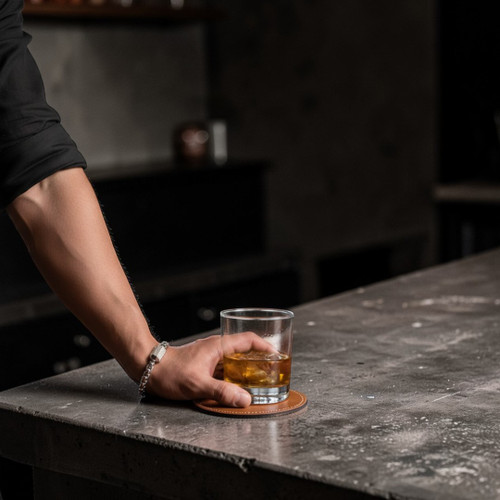 Hexade Box Chain Rhodium Plated Silver Bracelet