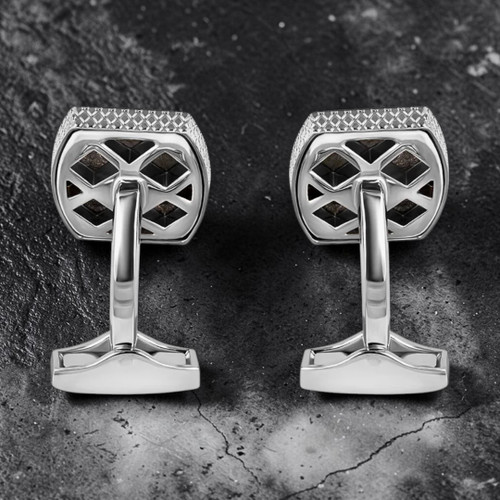 Tonneau Ascot Horse Cufflinks With Black Mother Of Pearl
