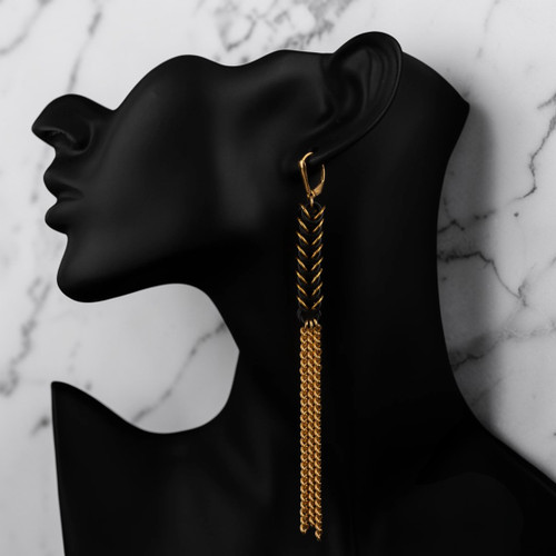 Waterfall Tubular Earrings