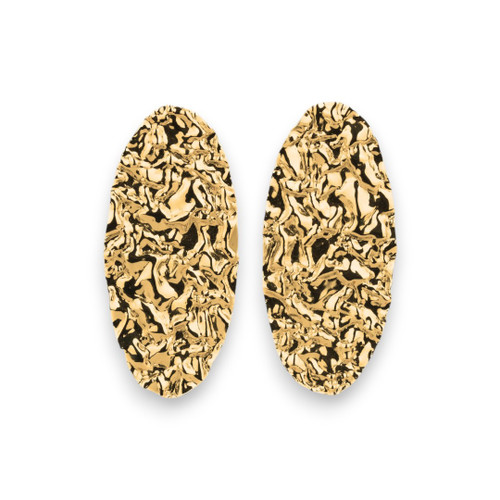 Textured Oval Earrings