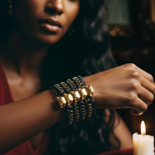 Vertebra Line Elastic Bracelet