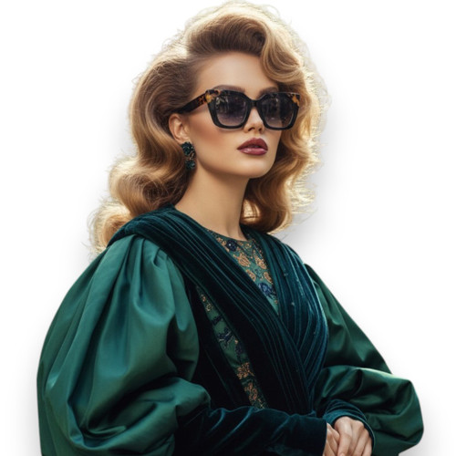 BRIGADA - Gloss Black w. Tort Brow Corners / Black Gradient Lens