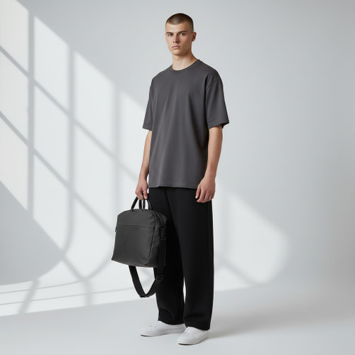 Vaudeville Clamshell Bag (Black)
