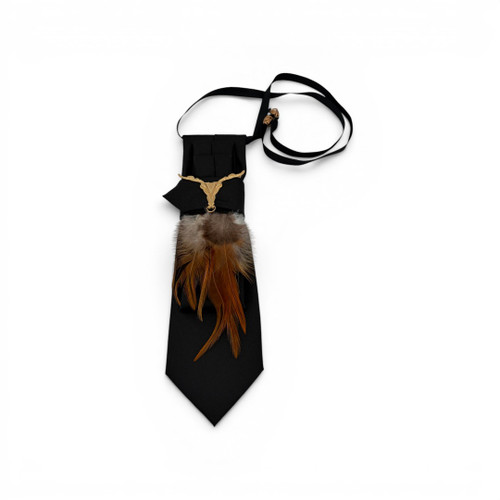 Simple Vaudeville Tie with Feathers