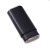 3 Cigar Holder Black Leather Closed
