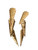 Triple Arrow Earrings - Gold