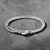 Serpente Chain Rhodium Plated Silver Bracelet