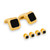 Yellow Gold Plated Signature Octo Cufflinks & Studs Set