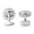Rotating Trinity Cufflinks Green Enamel With Swarovski Crystals