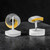 Tri-Colour Mobius Knot Cufflinks In Sterling Silver