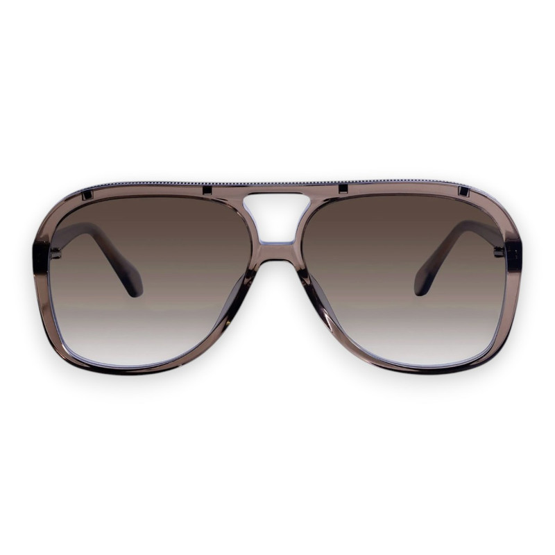 BANG - Transparent Mocha w. Rose Gold Metal Trim / Brown Gradient Lens