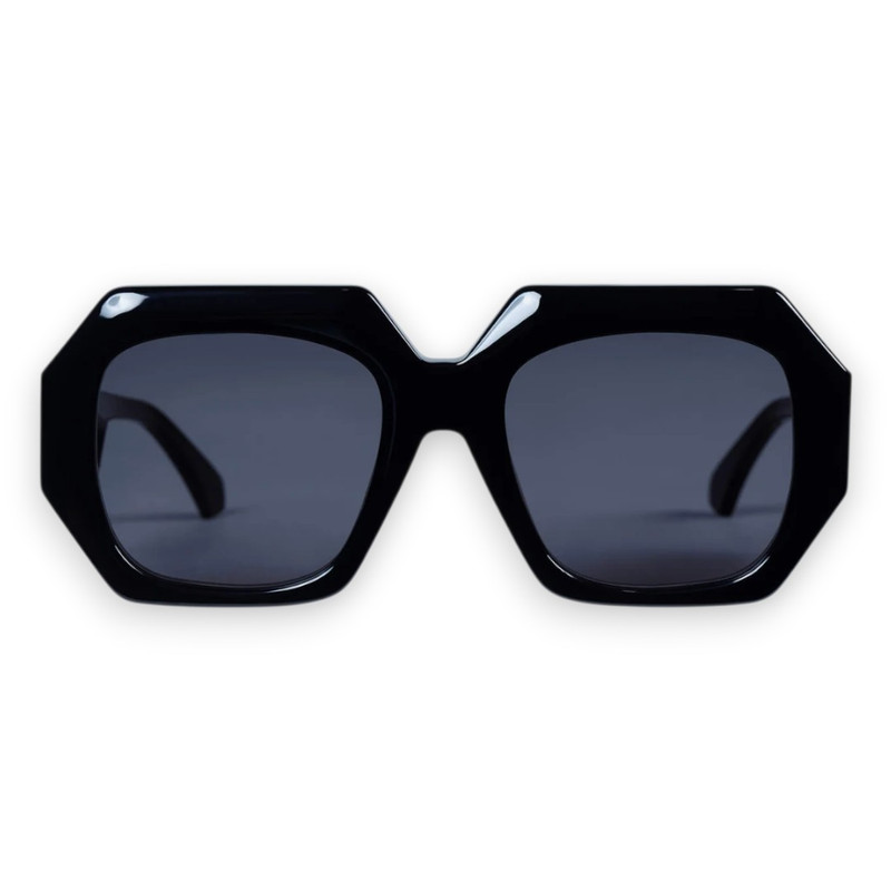MONOLITH - Gloss Black w. Silver Metal Trim / Black Lens