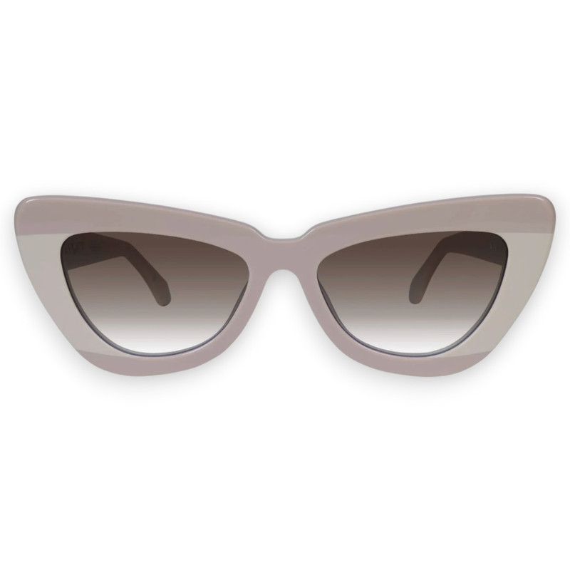 LAFAYETTE - Light Tan Beige Splice w. Rose Gold Metal / Brown Gradient Lens