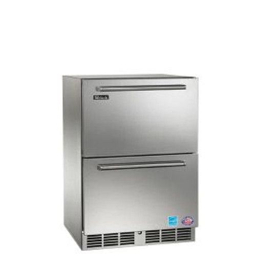 Perlick 24-Inch Signature Series Outdoor Refrigerator w/ Fully Integrated Drawers (PR-HP24RO-6)