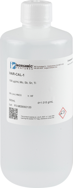 VAR-CAL-1 | Inorganic Ventures Varian/Agilent ICP-OES Calibration Standard 1