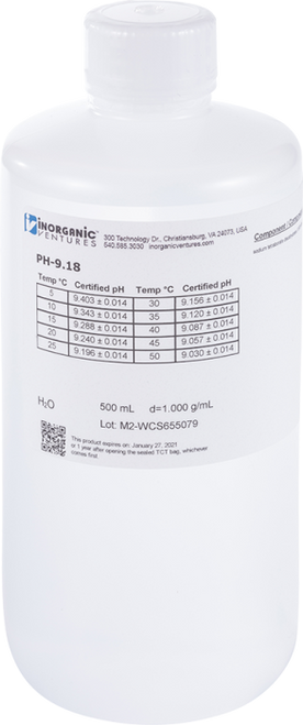 PH-9.18 | Inorganic Ventures Sodium Tetraborate Decahydrate Buffer (pH 9.18)