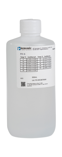 PH-6 | Inorganic Ventures Potassium Dihydrogenphosphate / Sodium Hydroxide Buffer (pH 6)