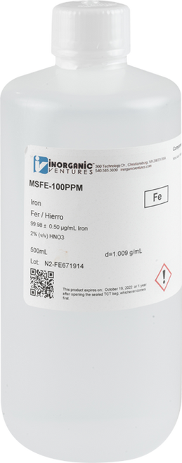 MSFE-100PPM | Inorganic Ventures 100ug/mL IRON