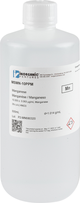 MSMN-10PPM | Inorganic Ventures 10ug/mL MANGANESE