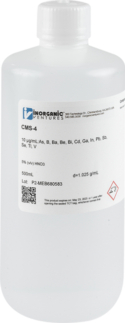 CMS-4 | Inorganic Ventures 10 ppm ICP Mix Standard 4