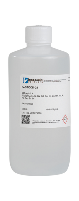 IV-STOCK-24 | Inorganic Ventures Varian/Agilent ICP-OES Wavelength Calibration Solution