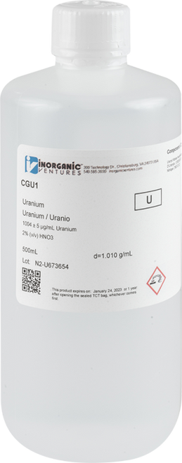 CGU1 | Inorganic Ventures 1000ug/mL URANIUM