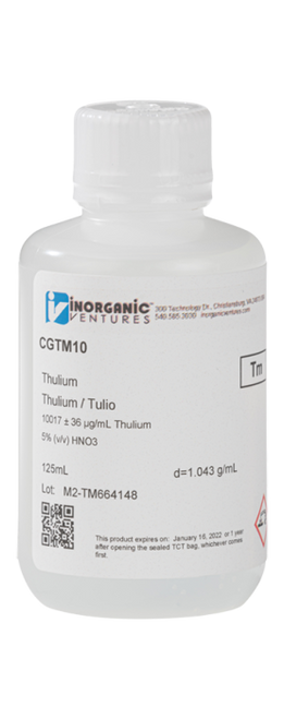 CGTM10 | Inorganic Ventures 10,000ug/mL THULIUM
