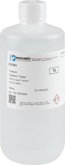 CGTB1 | Inorganic Ventures 1000ug/mL TERBIUM