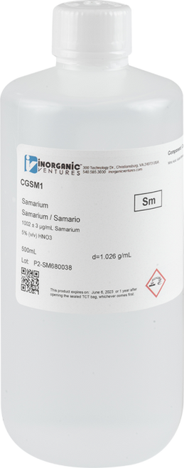 CGSM1 | Inorganic Ventures 1000ug/mL SAMARIUM