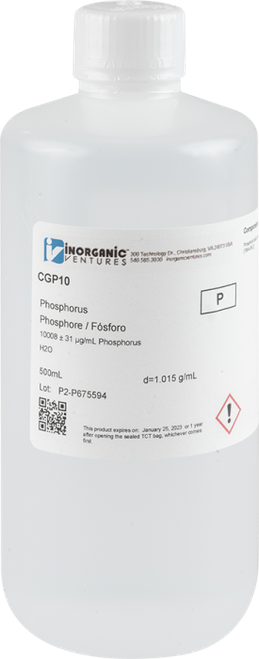 CGP10 | Inorganic Ventures 10,000ug/mL PHOSPHORUS