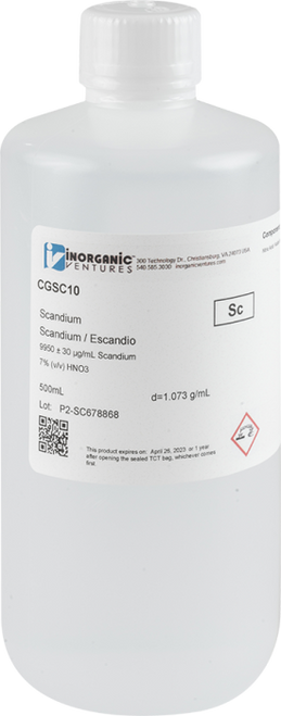 CGSC10 | Inorganic Ventures 10,000ug/mL SCANDIUM