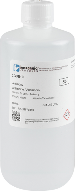 CGSB10 | Inorganic Ventures 10,000ug/mL ANTIMONY