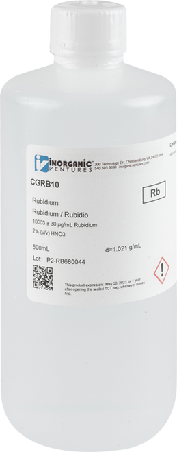 CGRB10 | Inorganic Ventures 10,000ug/mL RUBIDIUM
