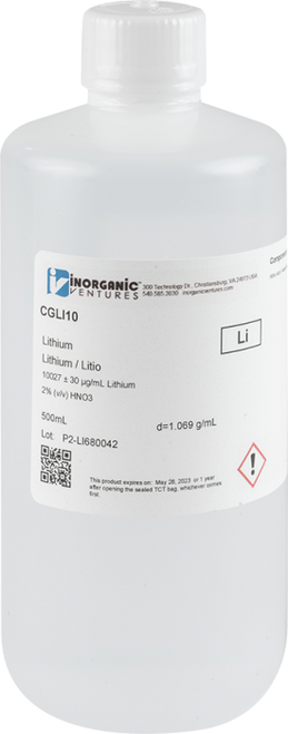 CGLI10 | Inorganic Ventures 10,000ug/ml  LITHIUM