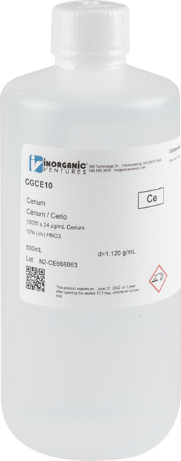 CGCE10 | Inorganic Ventures 10,000ug/mL CERIUM