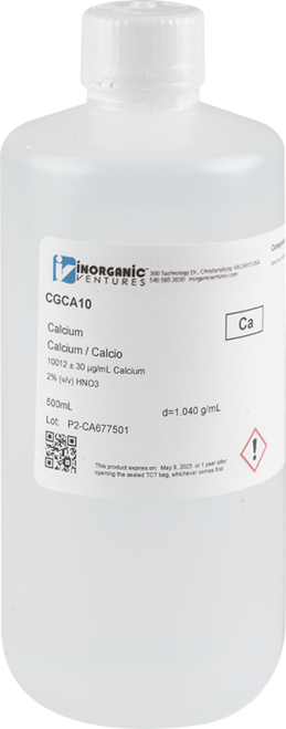 CGCA10 | Inorganic Ventures 10,000ug/mL CALCIUM
