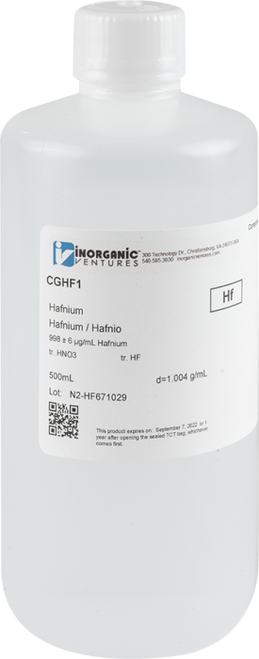 CGHF1 | Inorganic Ventures 1000ug/mL HAFNIUM