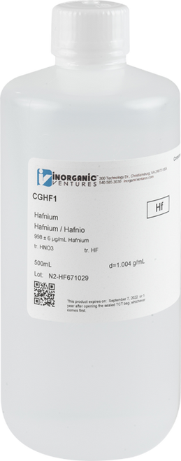 CGHF1 | Inorganic Ventures 1000ug/mL HAFNIUM