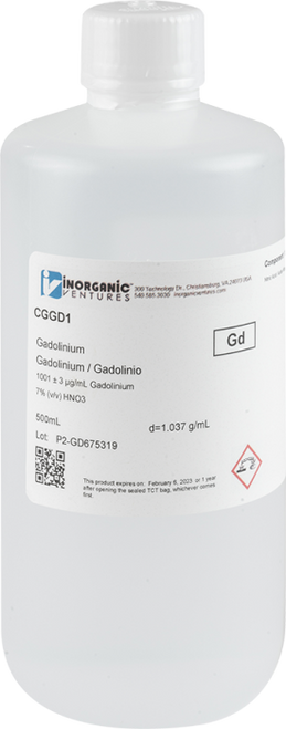 CGGD1 | Inorganic Ventures 1000ug/mL GADOLINIUM