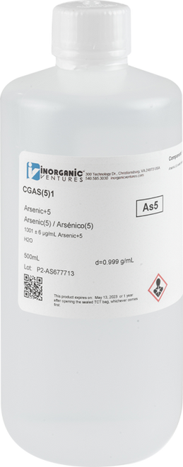 CGAS(5)1 | Inorganic Ventures 1000ug/mL ARSENIC (+5)
